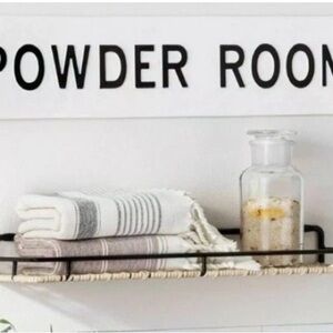 Hearth & Hand Powder Room sign